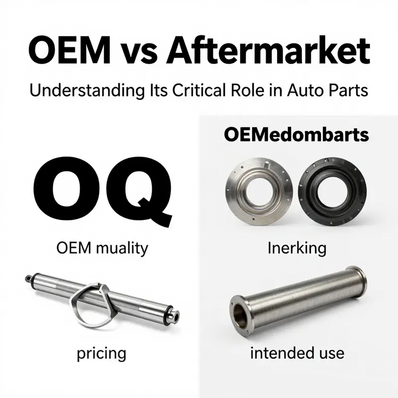 Illustration showcasing the range of OEM auto parts in a vehicle, emphasizing their design and production.