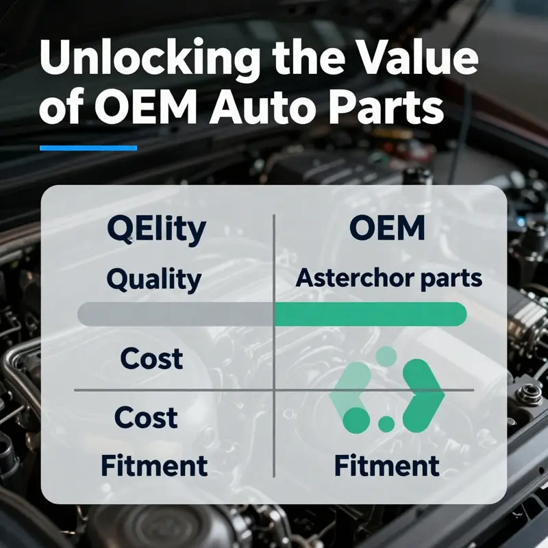 Illustration of OEM parts in vehicle assembly, showcasing their integral role in manufacturing.