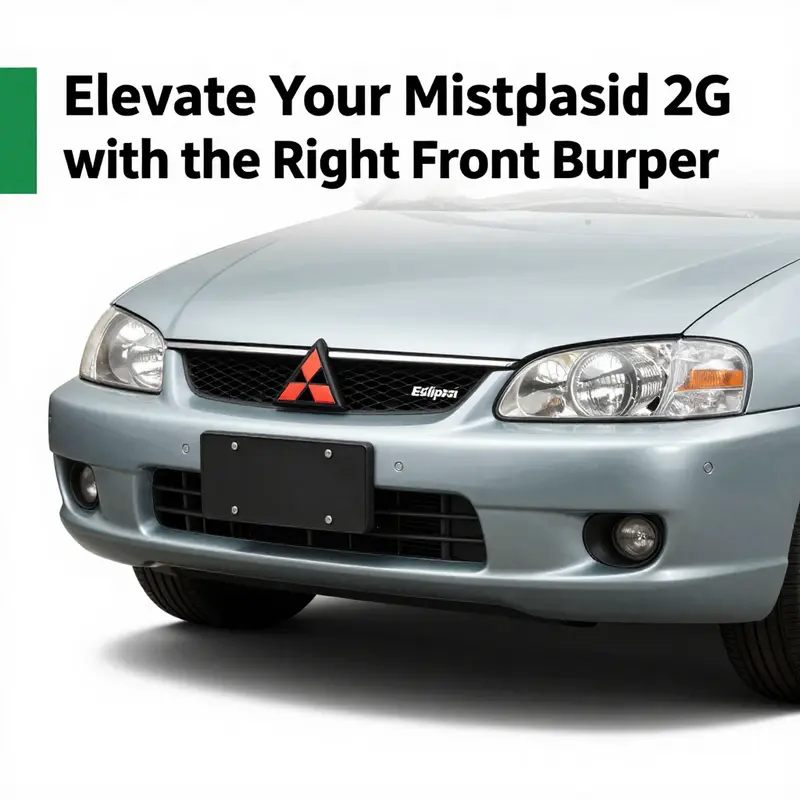 Custom aftermarket front bumpers enhance the sporty look of the Mitsubishi Eclipse 2G.