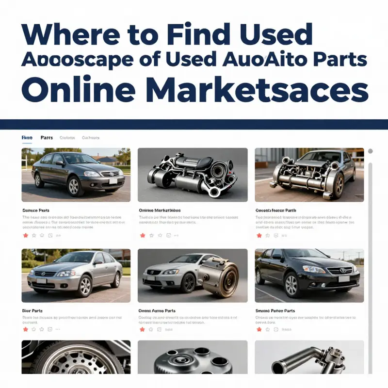 An online marketplace showcasing various used auto parts, ideal for businesses seeking variety and convenience.