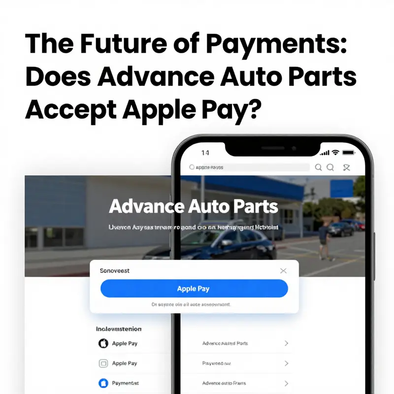 Diverse payment options available at Advance Auto Parts, featuring Apple Pay.