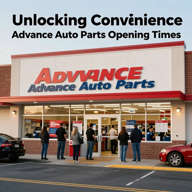 Customers arrive at an Advance Auto Parts location as it opens its doors for business.