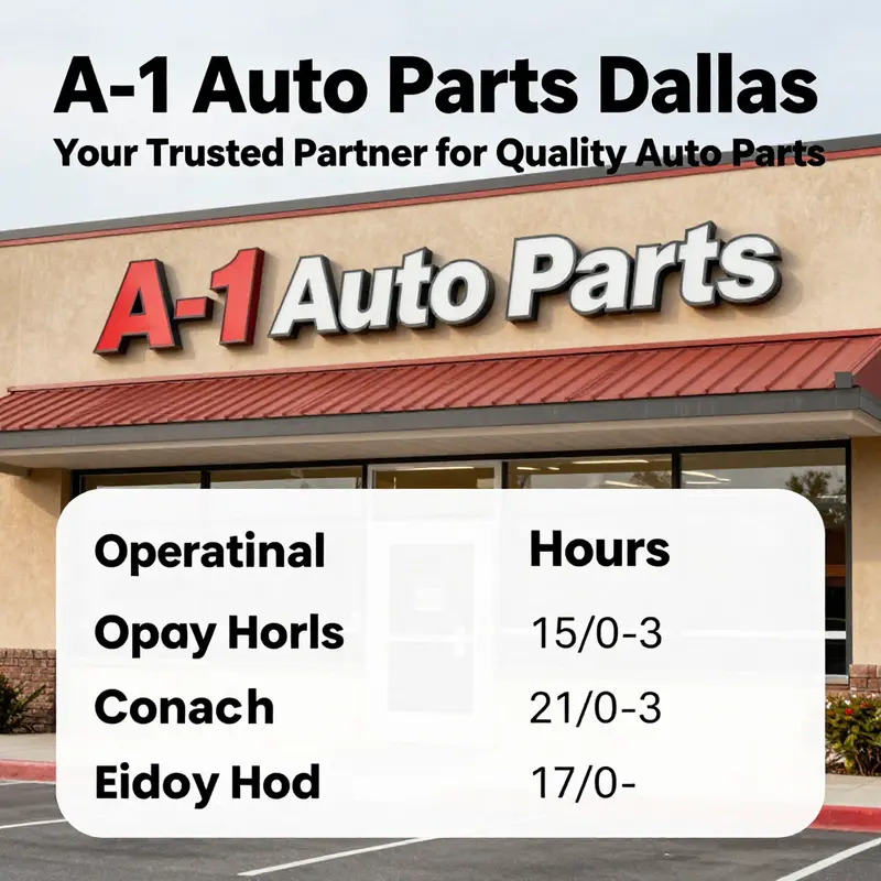 A nostalgic glimpse of A-1 Auto Parts in its early years, reflecting its long-standing presence in the community.