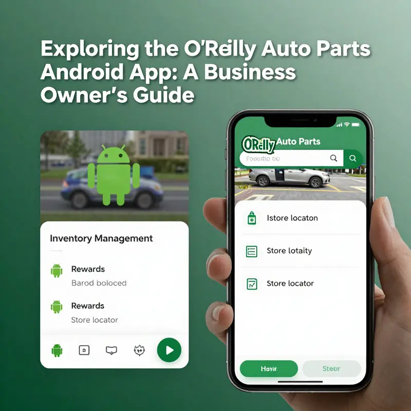An overview of the prominent features and functionalities of the O’Reilly Auto Parts Android app.