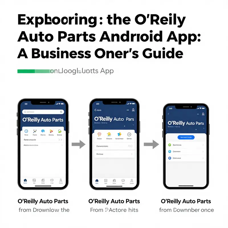 An overview of the prominent features and functionalities of the O’Reilly Auto Parts Android app.