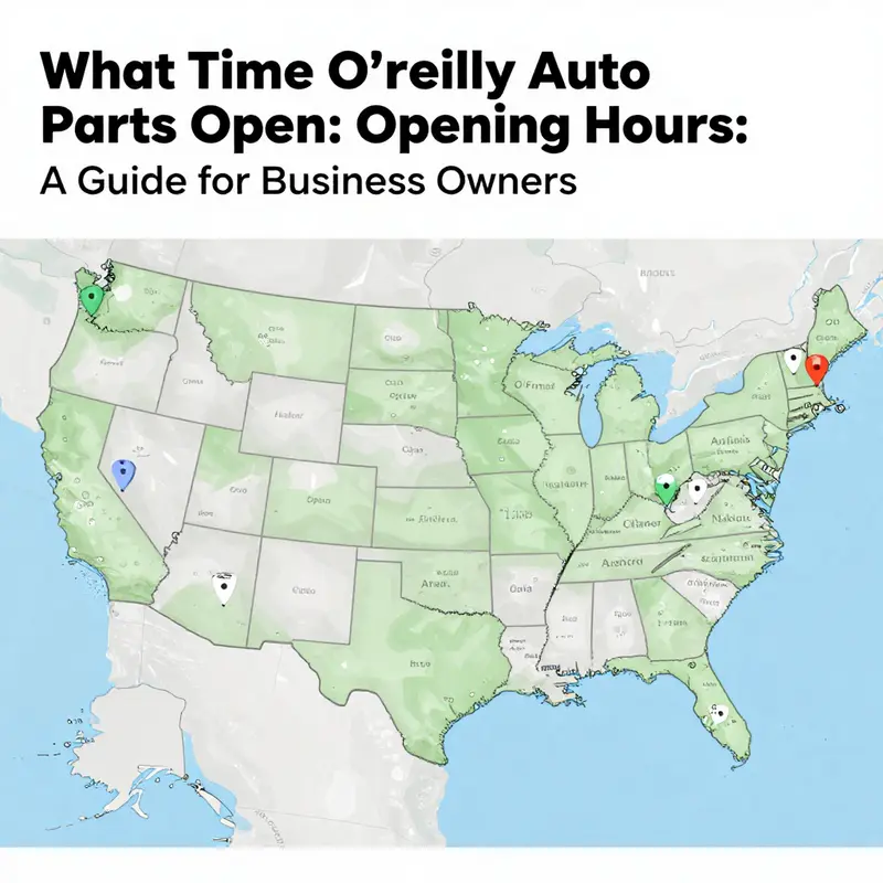 General store hours depicting an O’Reilly Auto Parts store at dawn.