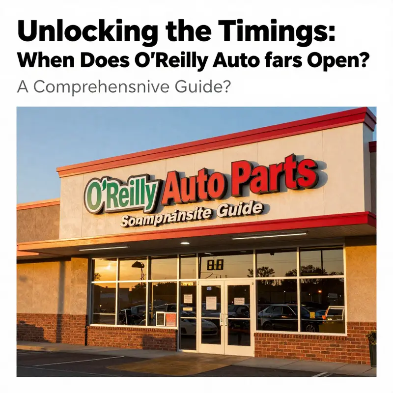 An O’Reilly Auto Parts store ready to welcome customers as the day begins.