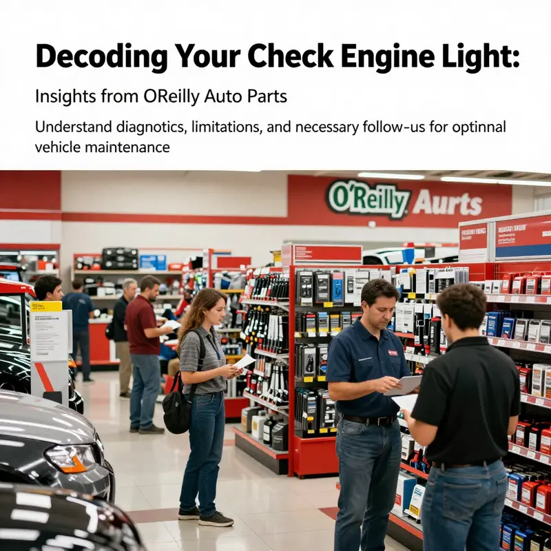 Interior of an O'Reilly Auto Parts store showing customers seeking help, demonstrating a proactive approach to vehicle maintenance.