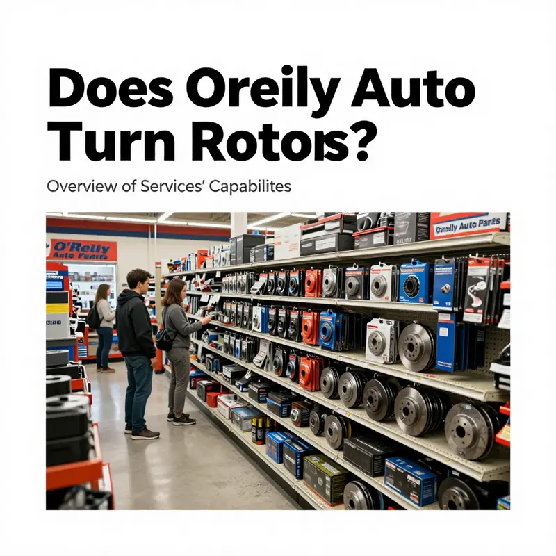 O’Reilly Auto Parts showcases a variety of essential automotive parts, including brake components.