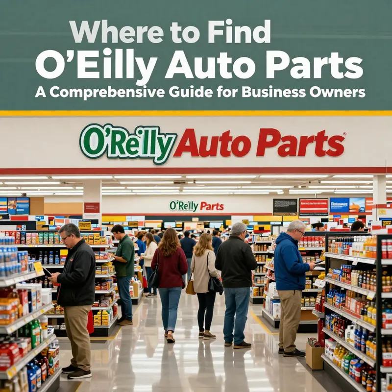 Map highlighting O’Reilly Auto Parts store locations across the U.S.