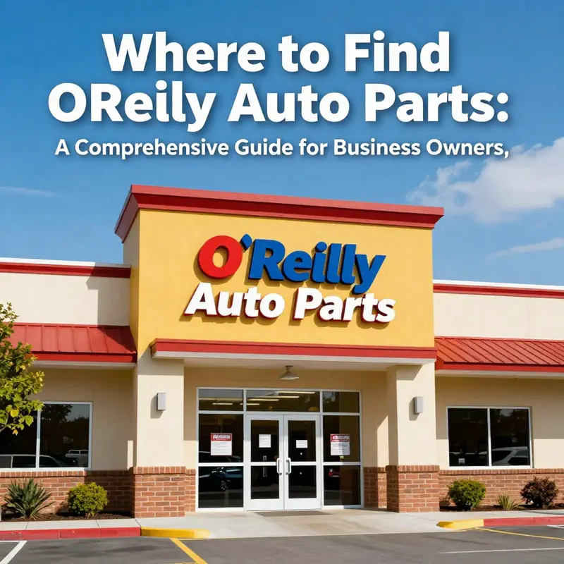 Welcoming entrance of an O'Reilly Auto Parts store under a clear sky.