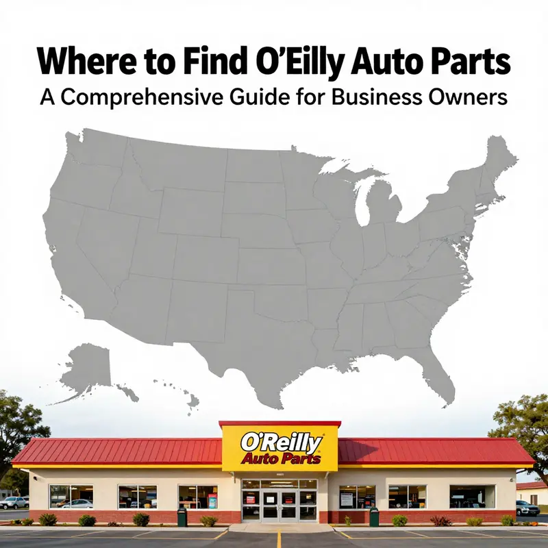 Map highlighting O’Reilly Auto Parts store locations across the U.S.