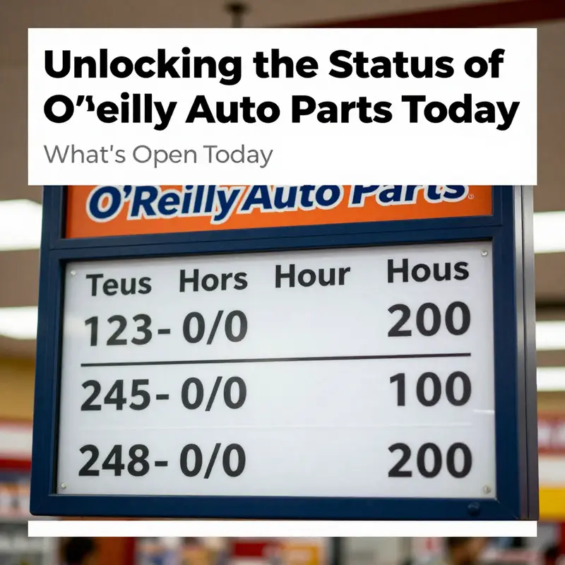 A busy O’Reilly Auto Parts store with customers, emphasizing the current operational status.