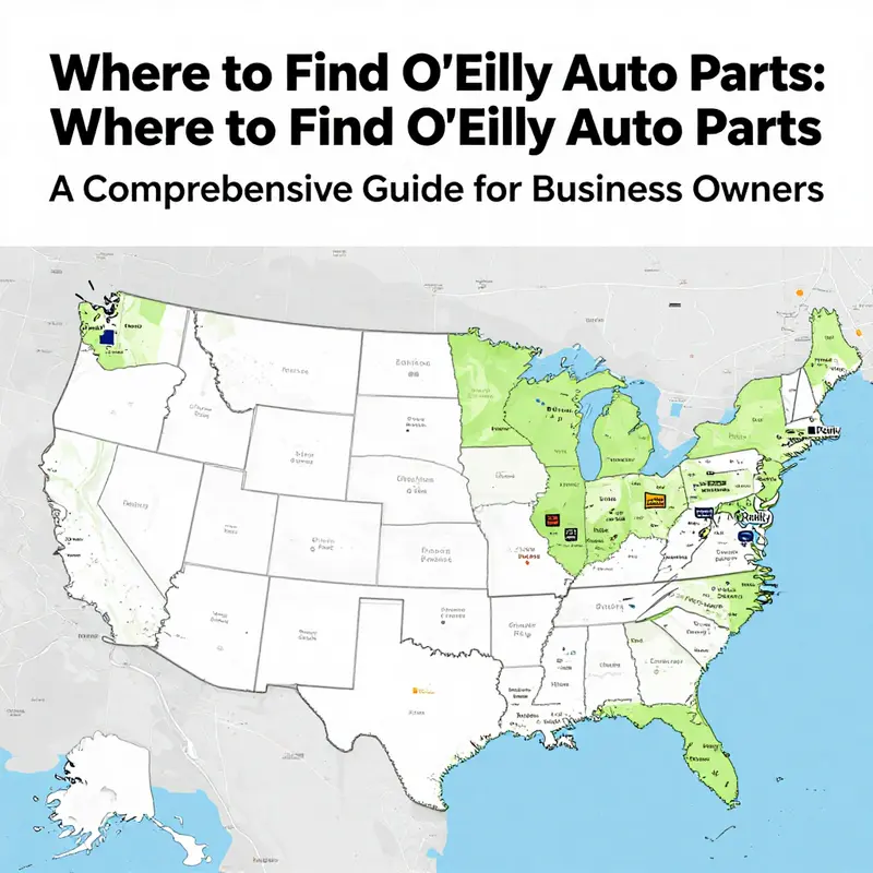 Map highlighting O’Reilly Auto Parts store locations across the U.S.