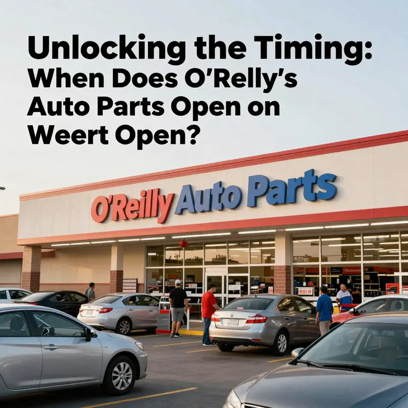 The O’Reilly Auto Parts store bustling with activity just after opening.