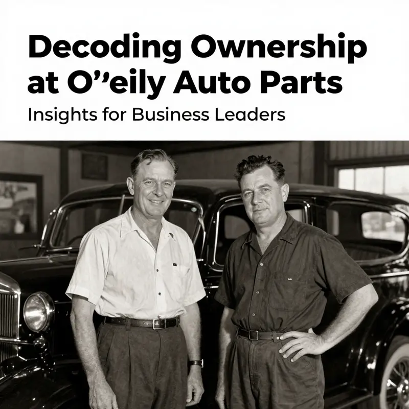 Ownership structure of O’Reilly Auto Parts highlighting family and institutional stakeholders.