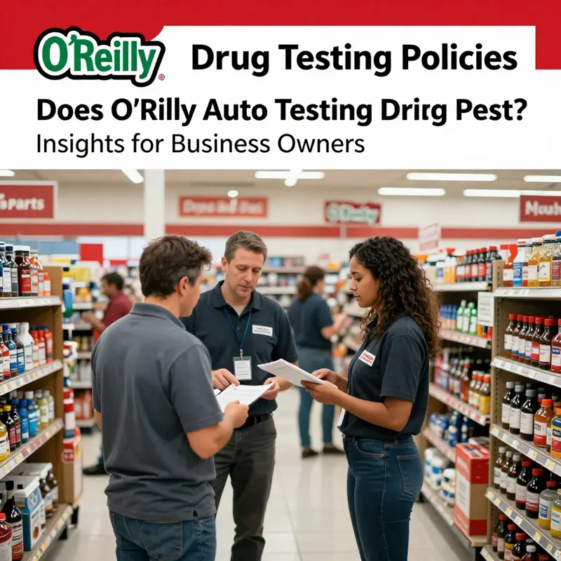 Employees at a retail location provide customer service, reflecting O’Reilly’s no-drug-test policy.