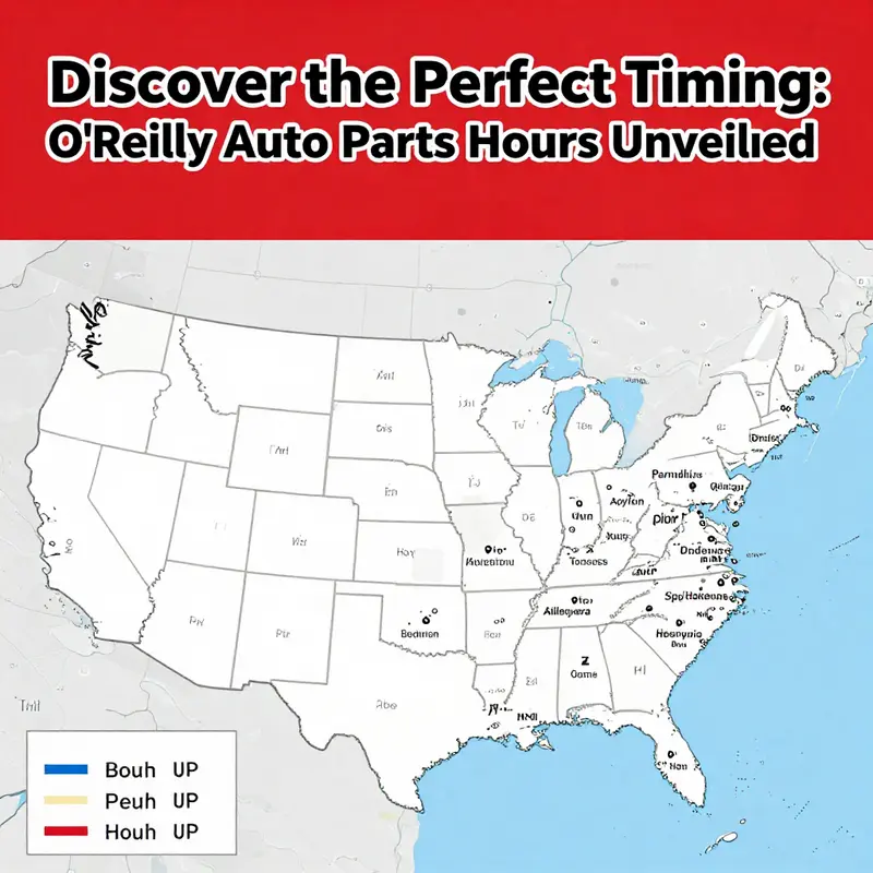 An interior view of O’Reilly Auto Parts with hours clearly displayed, emphasizing the business’s operational times.