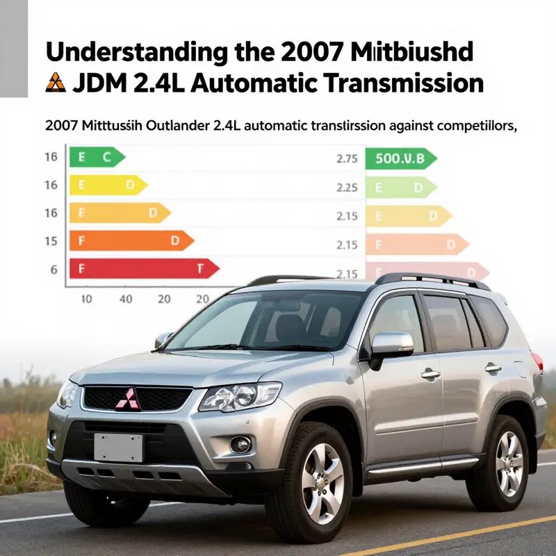 Specifications of the 2007 Mitsubishi Outlander 2.4L Automatic Transmission.