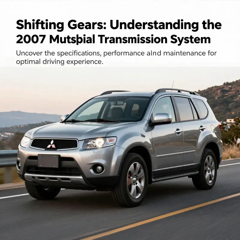 Image of a 2007 Mitsubishi Outlander on a scenic road, highlighting its performance and appeal.