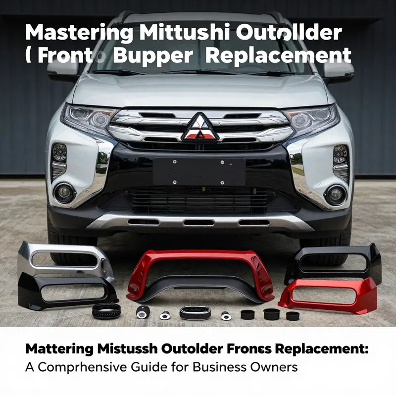 Analyzing the front bumper replacement requirements for Mitsubishi Outlander models.