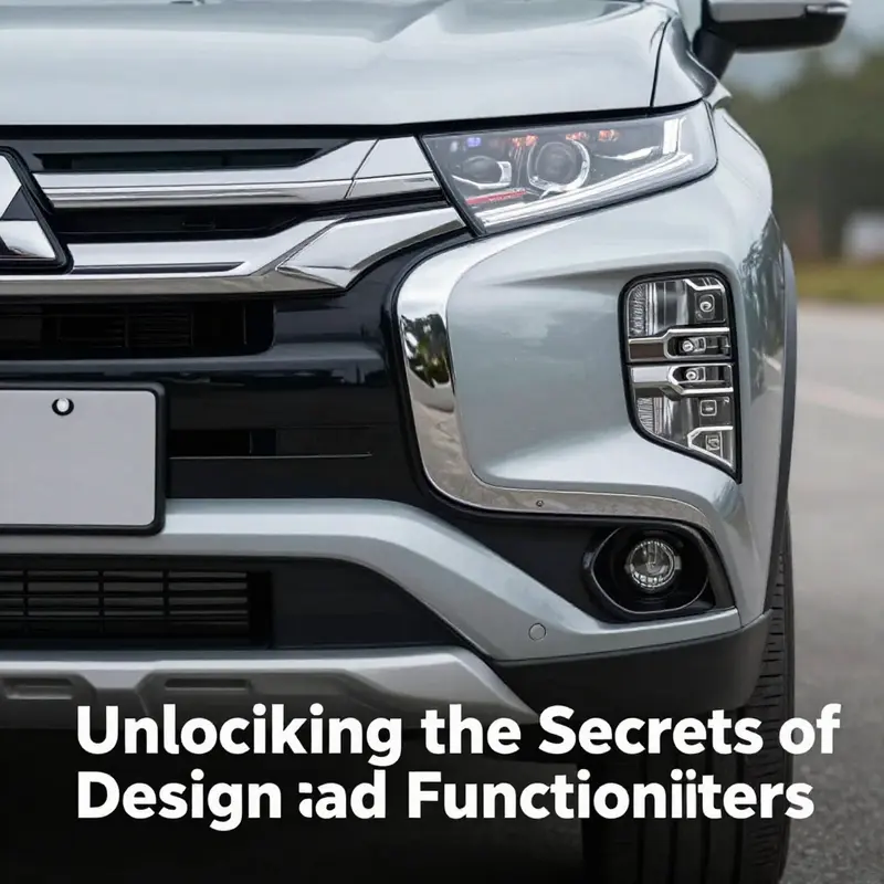 Mitsubishi Outlander bumper demonstrating its elegant design and critical safety features.