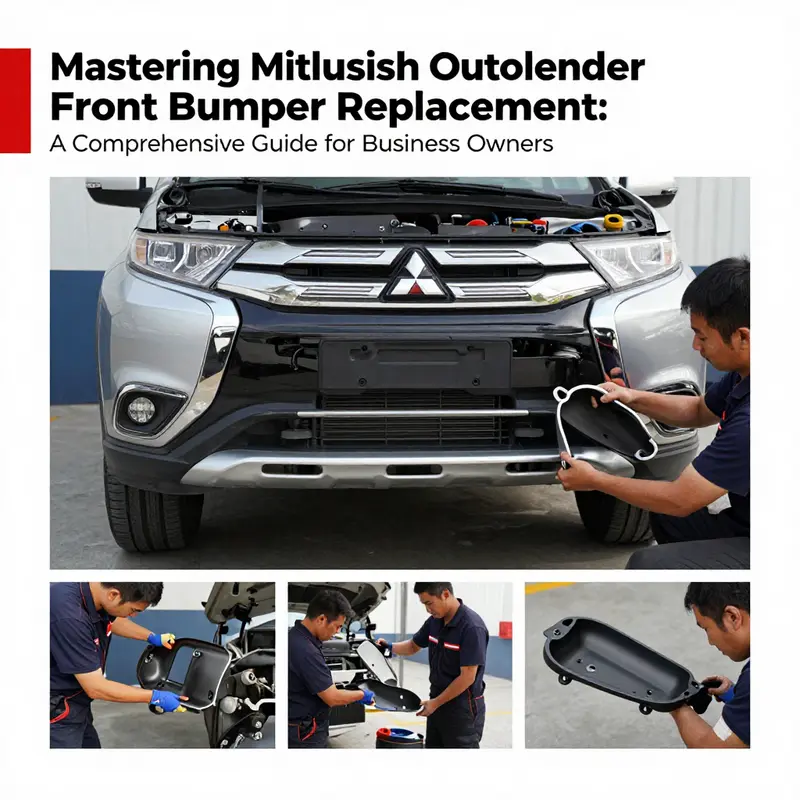Analyzing the front bumper replacement requirements for Mitsubishi Outlander models.