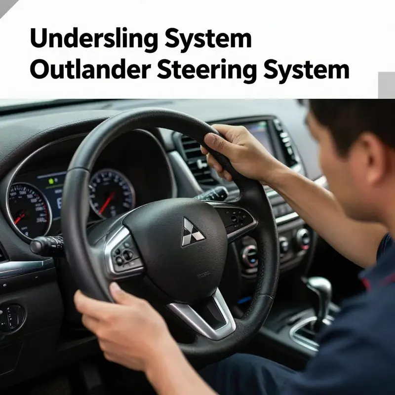 High-pressure and low-pressure power steering hoses of Mitsubishi Outlander, critical for effective steering.