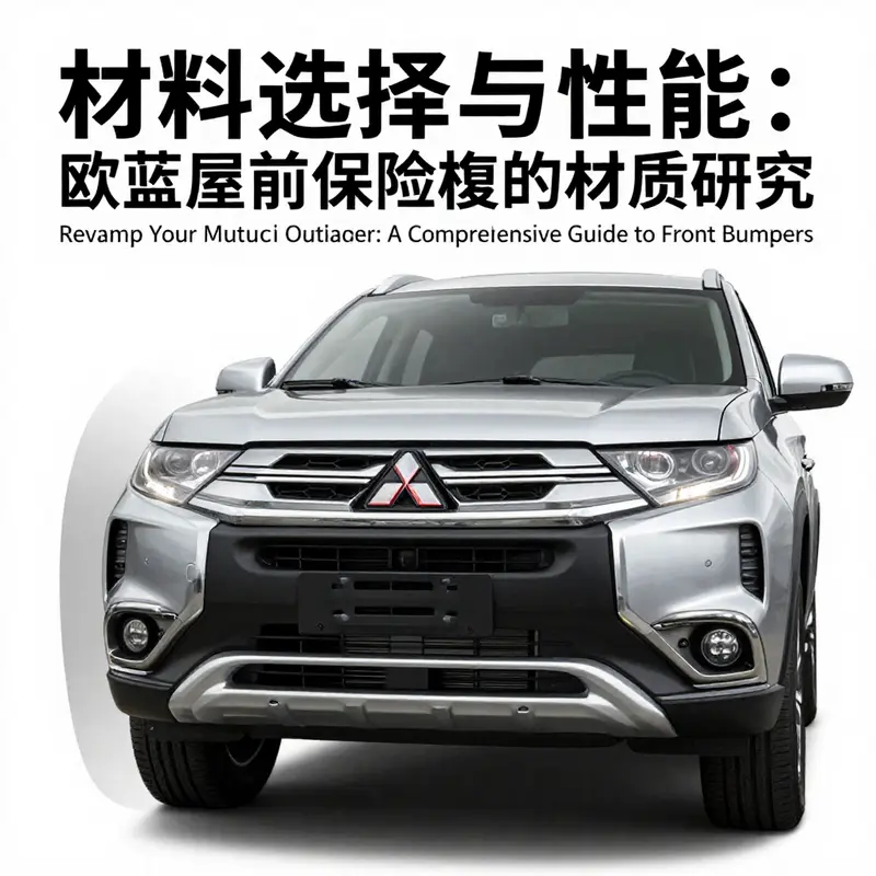 Different designs of Mitsubishi Outlander front bumpers showcasing compatibility across multiple models.