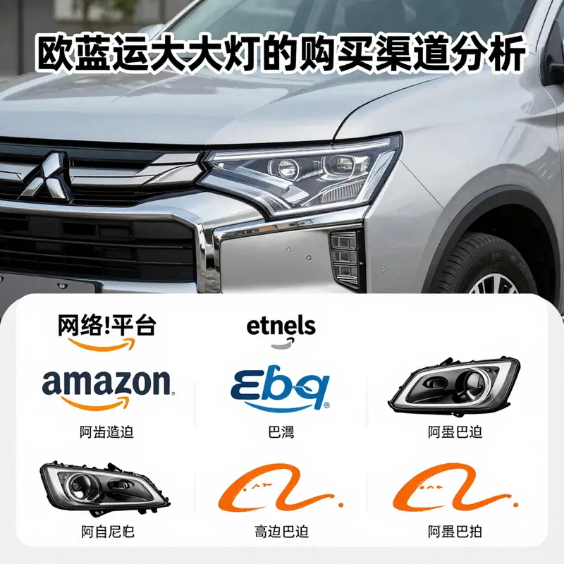 Highlighting the distinctive characteristics of Mitsubishi Outlander headlights from different model years.