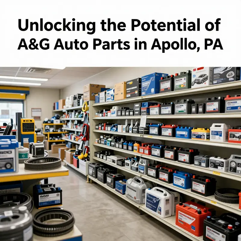A view of A&G Auto Parts showcasing their extensive range of vehicle components.