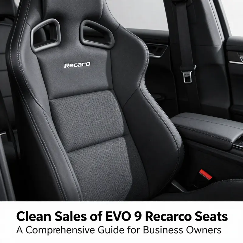Current eBay listings for clean EVO 9 Recaro seats, displaying a variety of options.