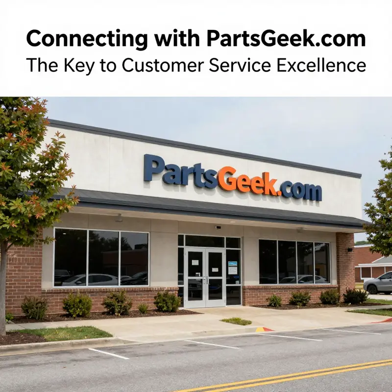 Highlighting PartsGeek.com’s contact number for customer support.
