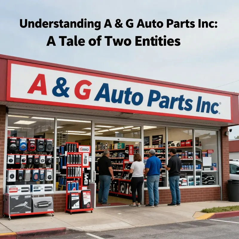 The location where A & G Auto Parts Inc in California used to operate, now closed.