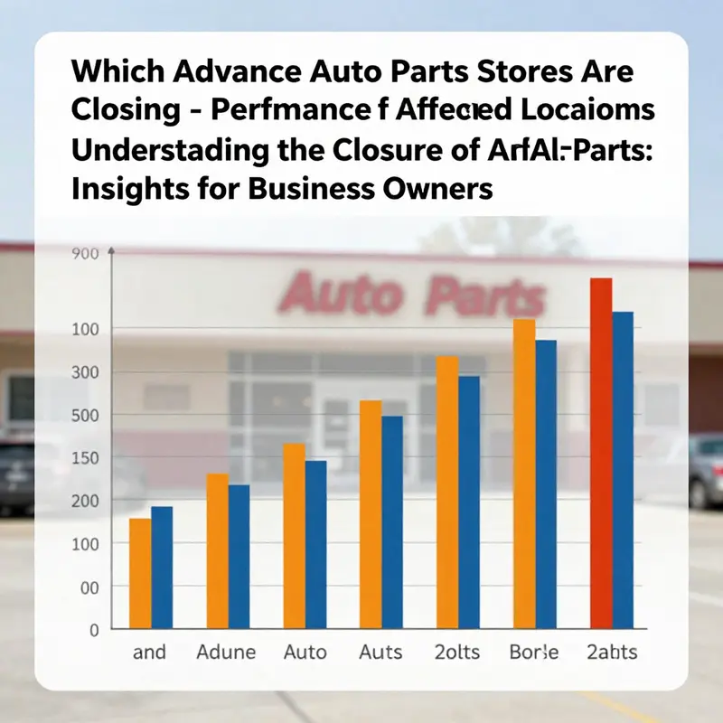 Map showing potential closure areas for Advance Auto Parts stores, indicating low-traffic regions.