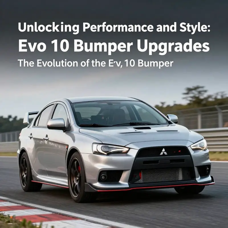 The Evo 10 bumper designed for optimal airflow and enhanced performance.