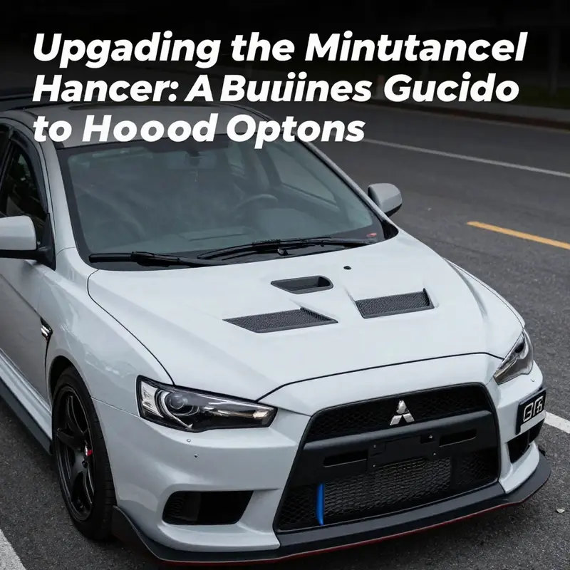 OEM replacement hood for Mitsubishi Lancer emphasizing quality and fitment.