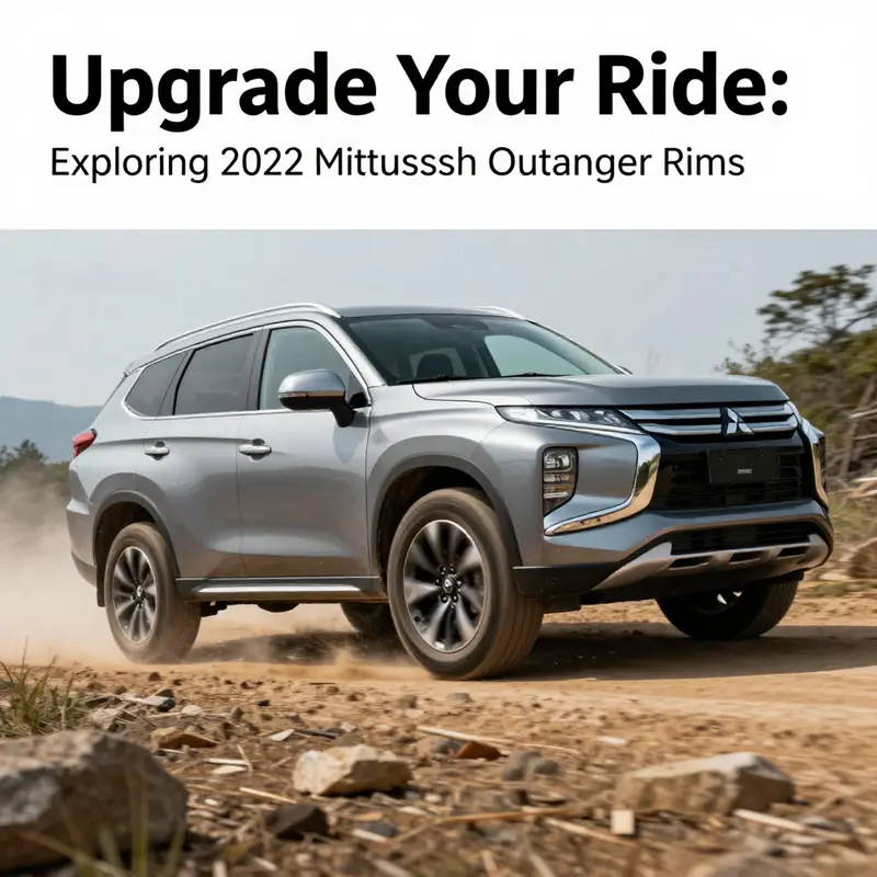 Various rim designs available for the 2022 Mitsubishi Outlander.