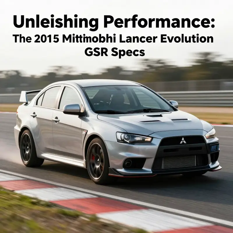 The robust 2.0-liter DOHC turbocharged engine of the 2015 Lancer Evolution GSR showcases its high-performance engineering.