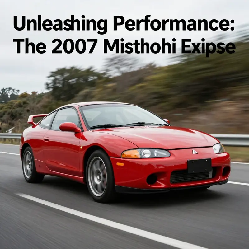 The 2.4-liter MIVEC engine of the 2007 Mitsubishi Eclipse, a cornerstone of its performance profile.