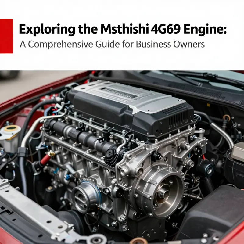 Detailed view highlighting the key specifications of the Mitsubishi 4G69 engine.