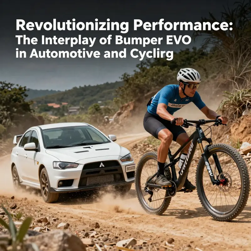 The sleek front bumper of the Mitsubishi Evo, highlighting its performance-focused design.