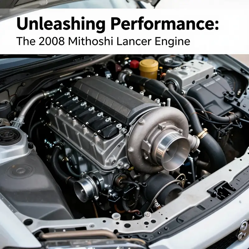 Detailed performance specifications of the 2008 Mitsubishi Lancer’s turbo engine.