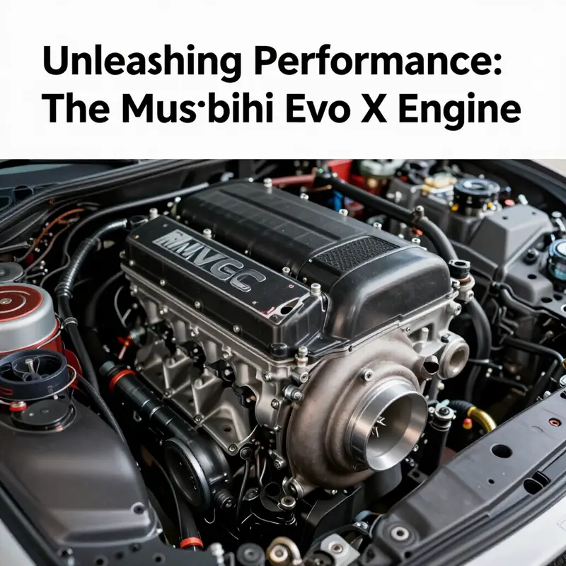 The high-performance 4B11T engine showcasing its advanced turbocharging features.