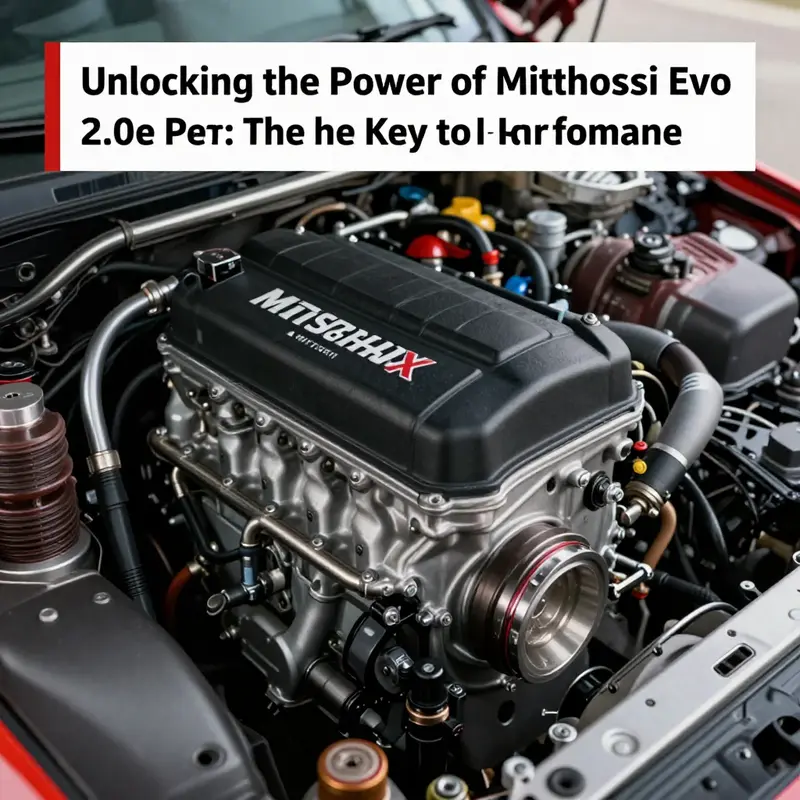 A collection of Mitsubishi Evo engines represents the variety available in the market.