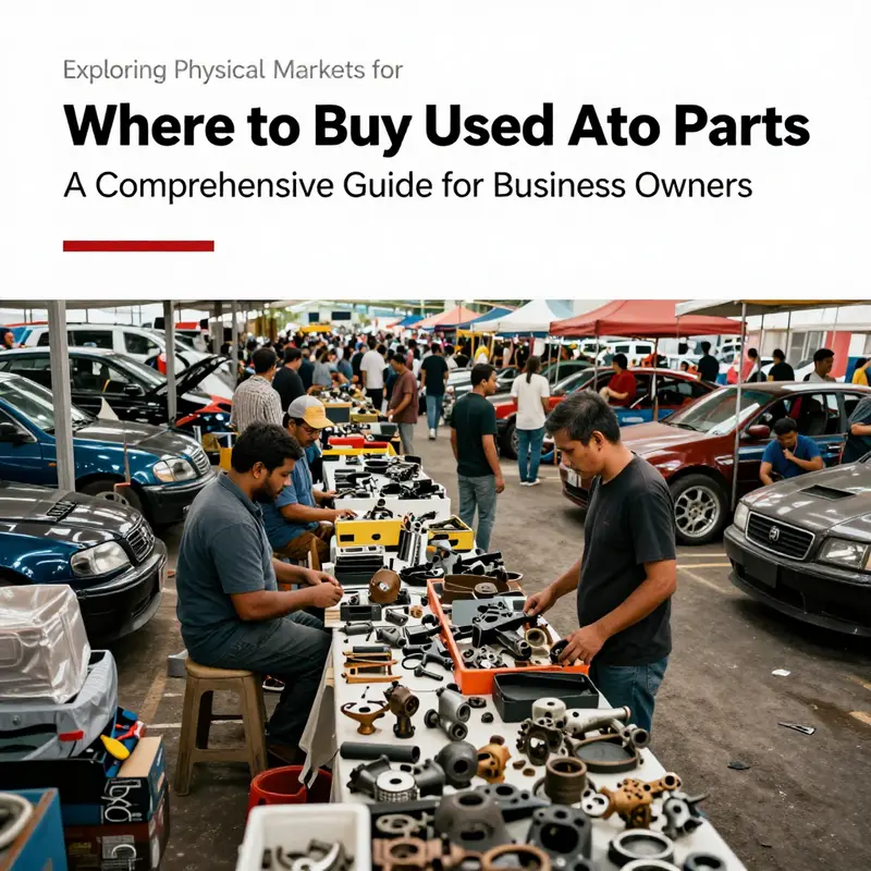 A vibrant auto parts market where business owners can find reliable used parts.