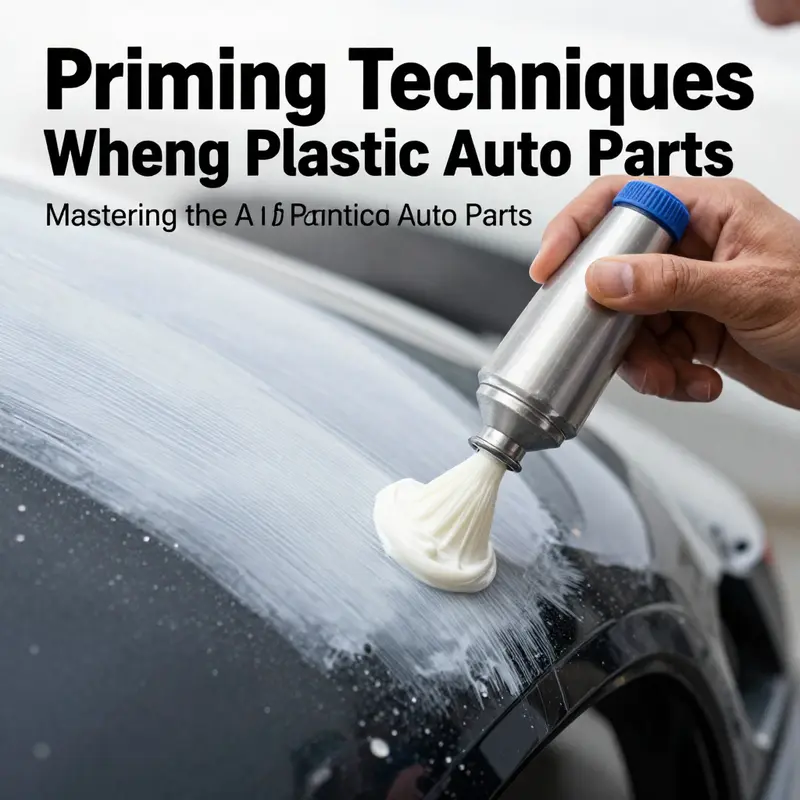 Technicians meticulously prepare plastic auto parts through cleaning and sanding.