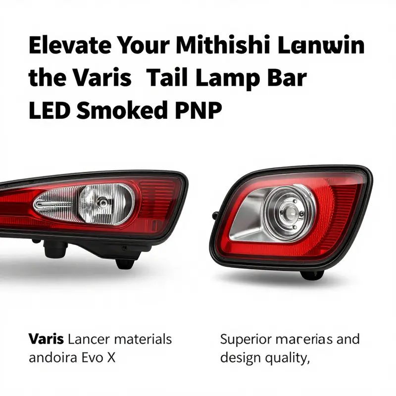 The elegant smoked design of the Varis tail lamp bar enhances the rear aesthetics of Mitsubishi Evo X.