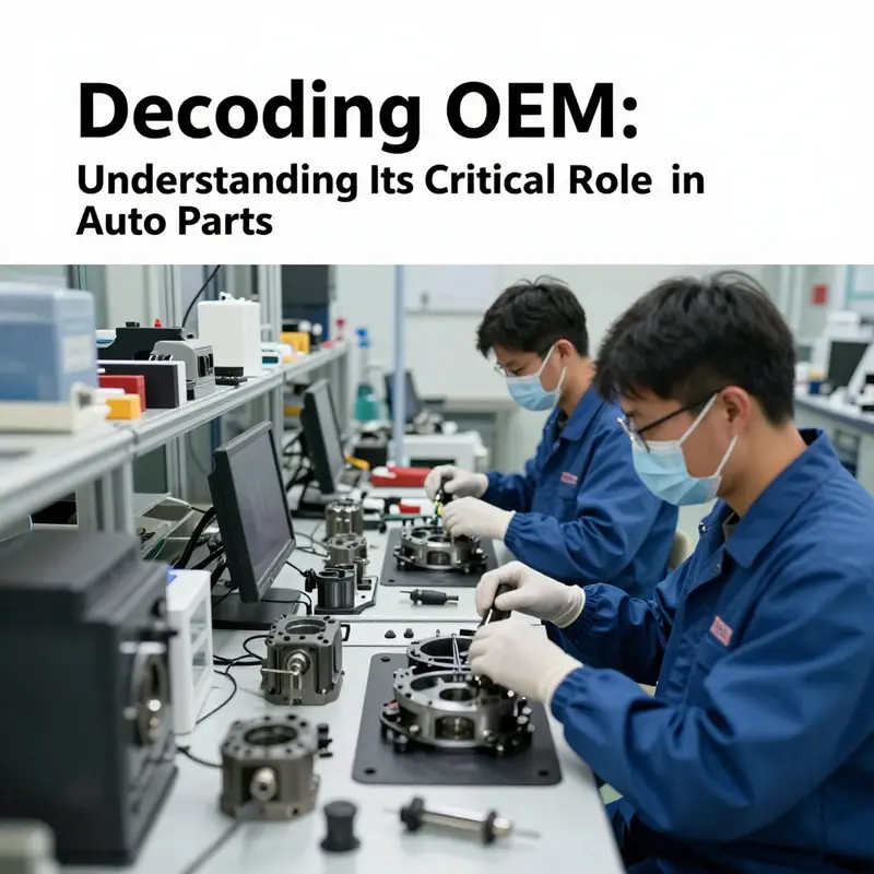 Illustration showcasing the range of OEM auto parts in a vehicle, emphasizing their design and production.