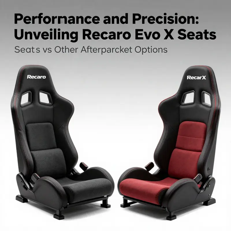 The Recaro Evo X seat design showcasing premium craftsmanship and high-performance materials.